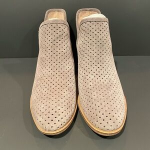 Gray Suede Booties only worn twice